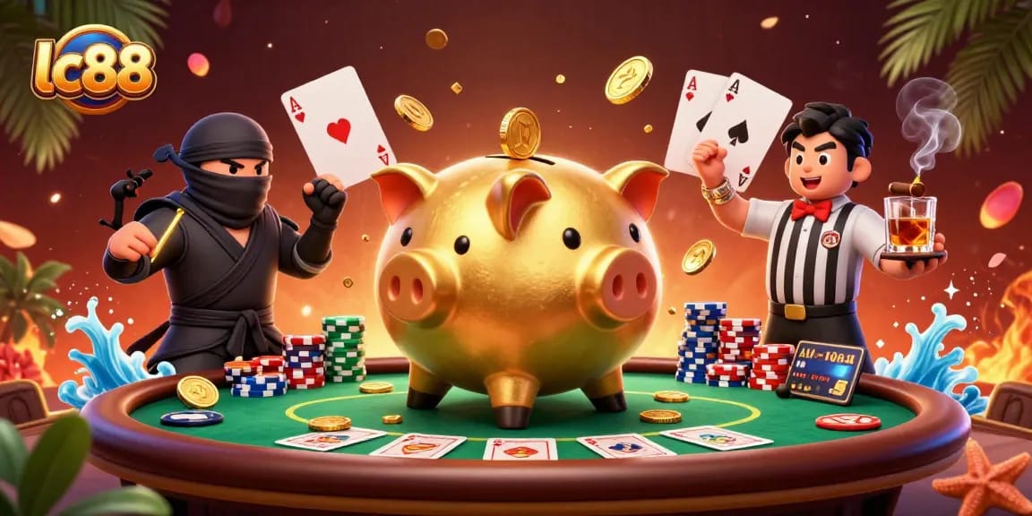 Experience exhilarating wins at lc88 with a dynamic 3D casino scene filled with action.