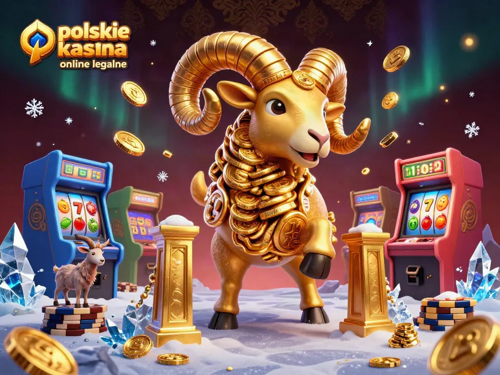 Engage in polskie kasyna online legalne with vibrant 3D golden casino elements and characters.