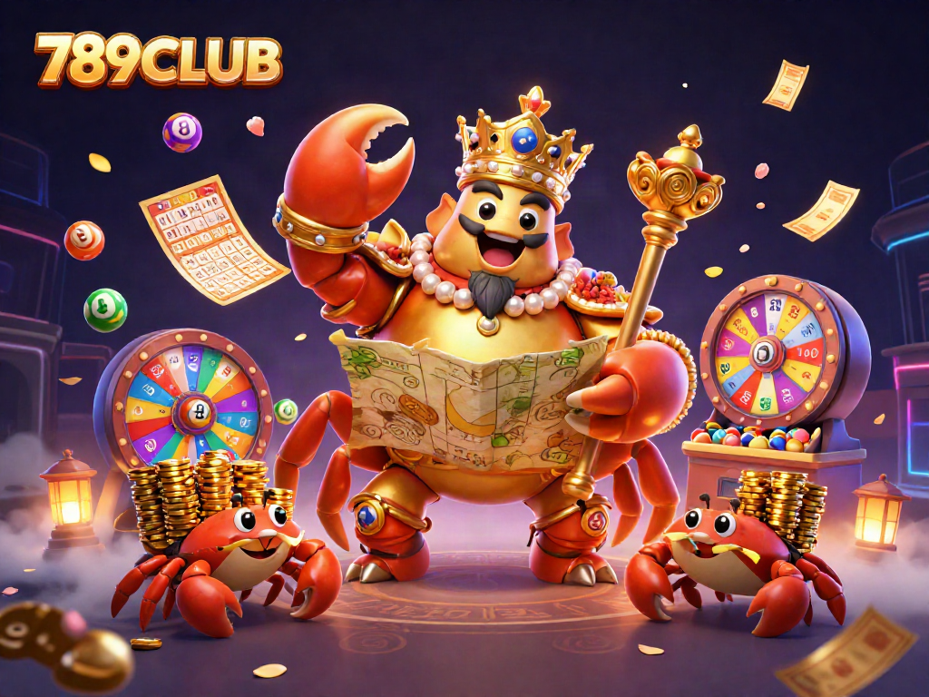 Experience vibrant gaming action at 789CLUB with golden prizes and engaging lottery elements.
