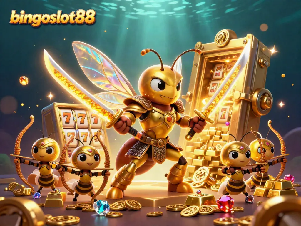 Gambarkan momen menarik bingoslot88 saat slot mesin menyala dengan karakter luar biasa.