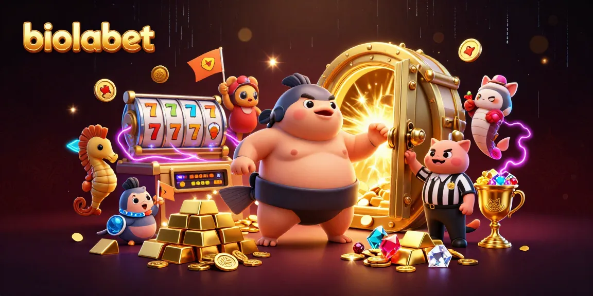 Engage in thrilling slot action with biolabet's energetic underwater scene featuring unique characters and treasures.
