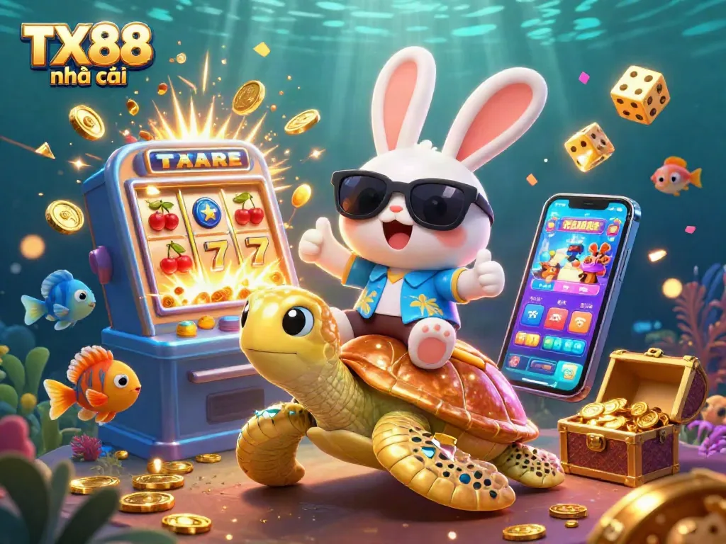 Join the excitement at TX88 nhà cái, enjoying vibrant gaming amidst a treasure-filled adventure!