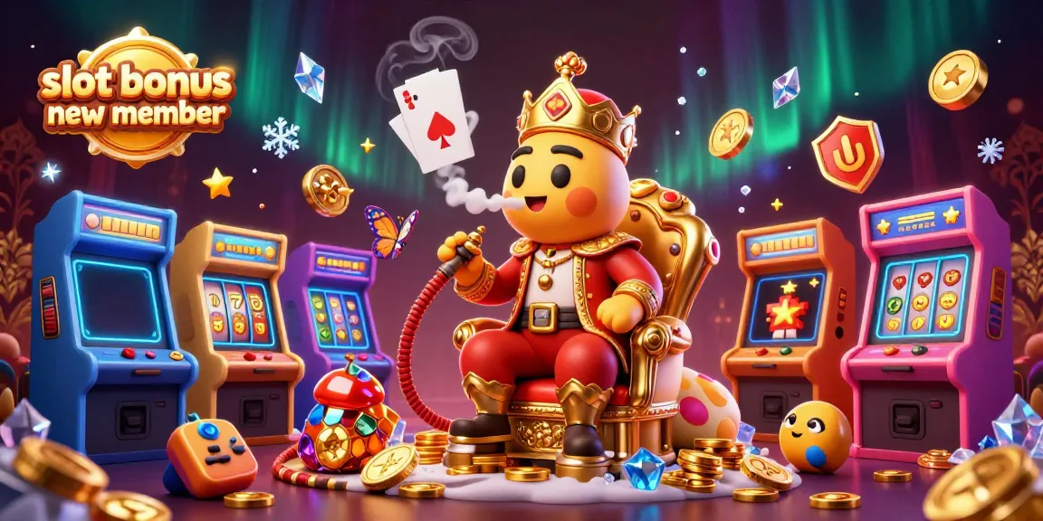 Experience a vibrant casino scene with a caterpillar hookah-master and exciting slot symbols in this dynamic illustration featuring the slot bonus new member.