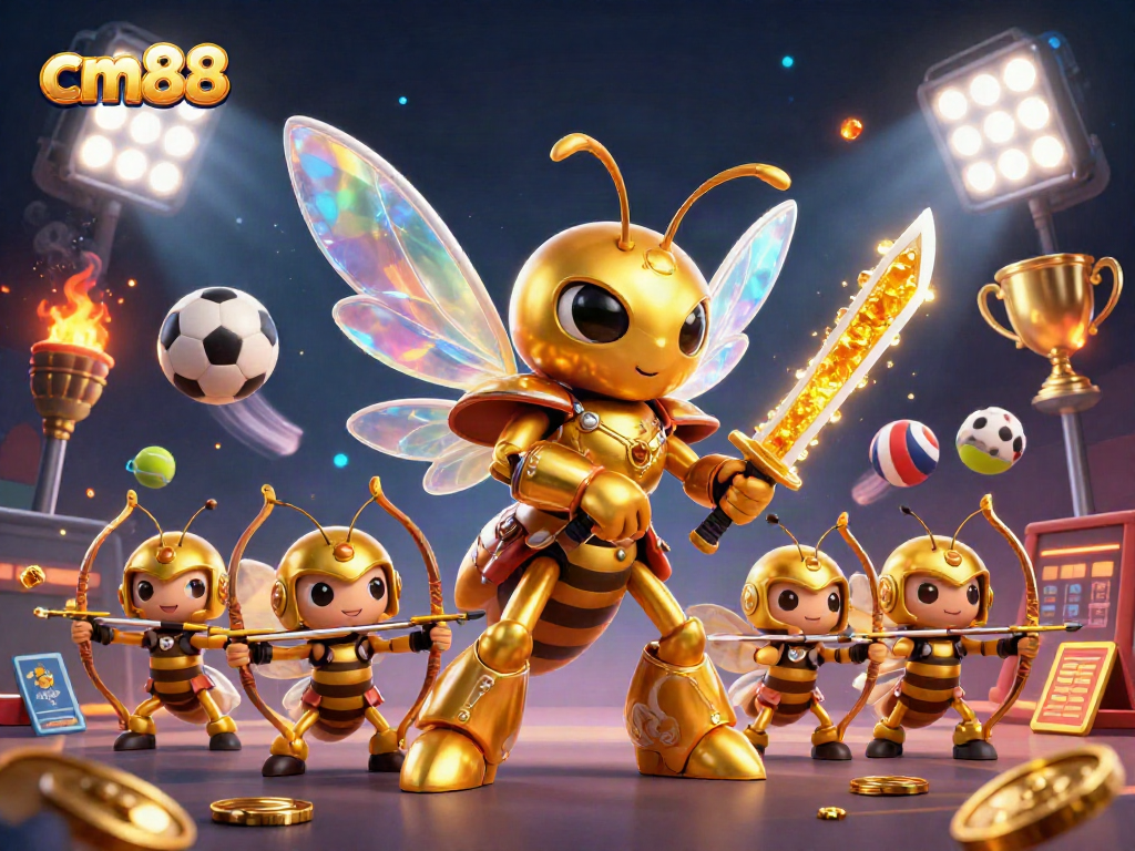 Experience exciting gameplay at cm88 with thrilling bee warrior action and vibrant sports betting elements.