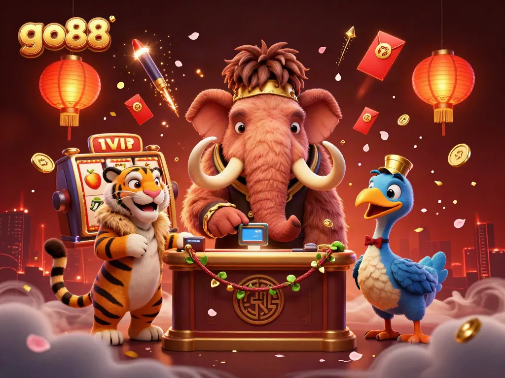 Experience vibrant gaming with go88 in a visually captivating 3D casino scene
