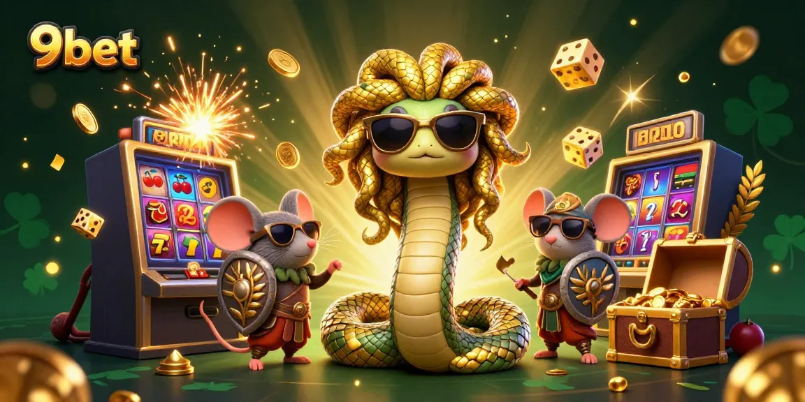 Experience the thrill of 9bet with our vibrant 3D casino illustration featuring dynamic gaming elements and enchanting characters.