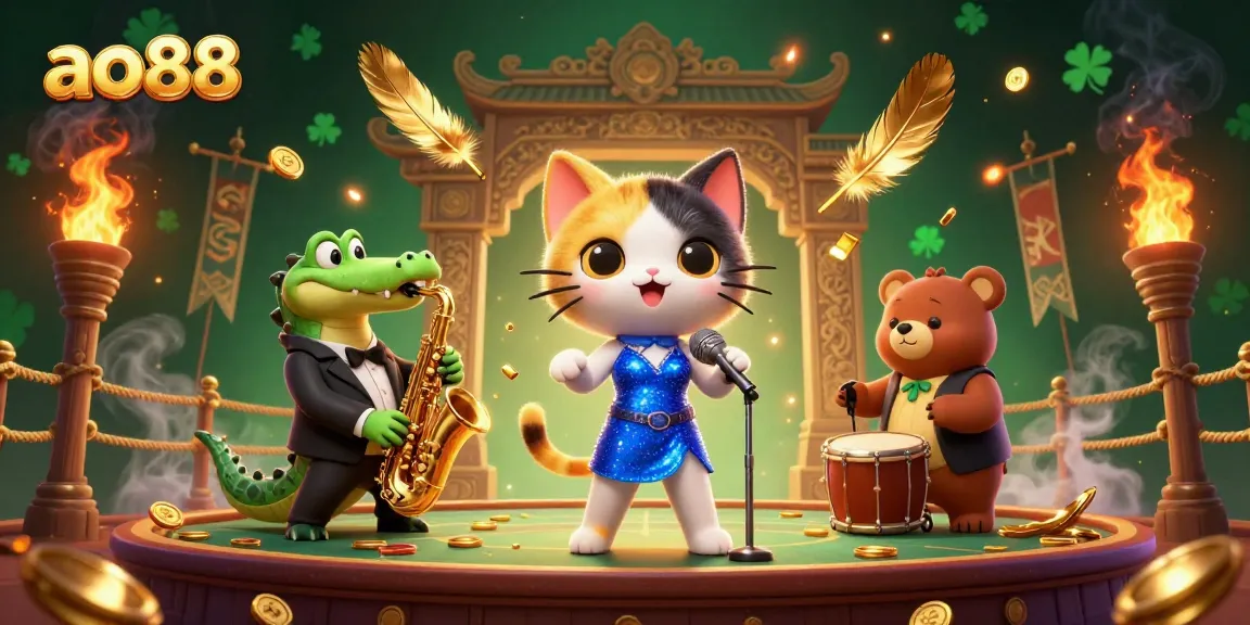 Experience thrilling adventures at ao88 featuring vibrant casino characters in action.