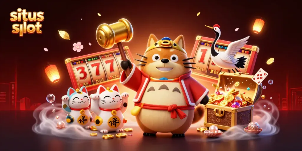 Experience thrilling gameplay at situs slot with vibrant characters and engaging slot elements.