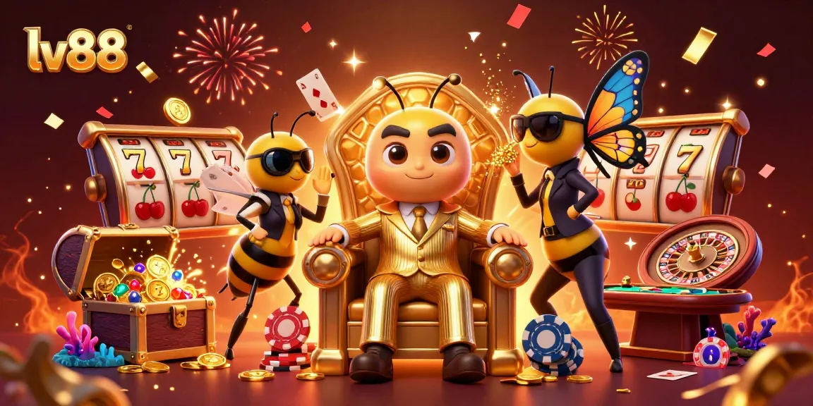 Experience the thrilling world of lv88 gaming with our dynamic casino illustration featuring exciting gameplay elements.