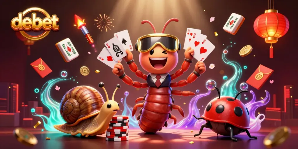 Engage in thrilling gameplay at debet with a lively casino scene featuring a dynamic dealer and high-roller action.