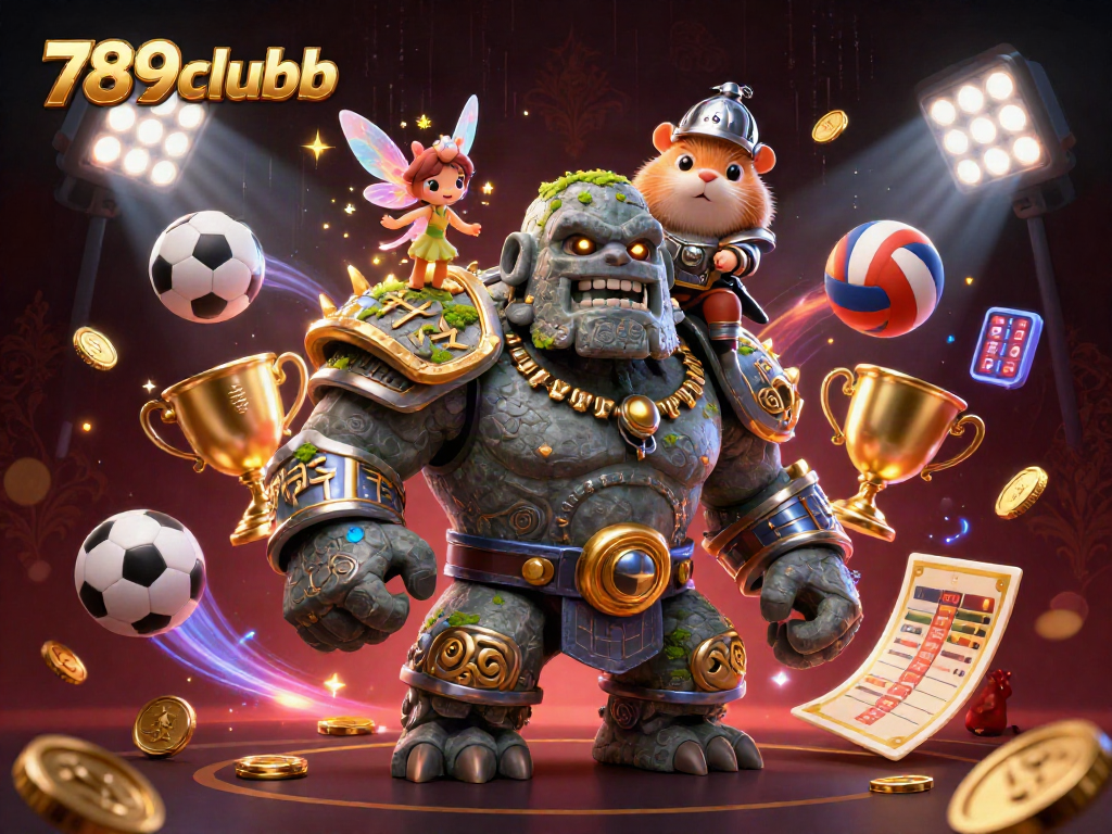 Experience thrilling gameplay at 789clubb with magical characters and sports elements in a dynamic casino atmosphere.