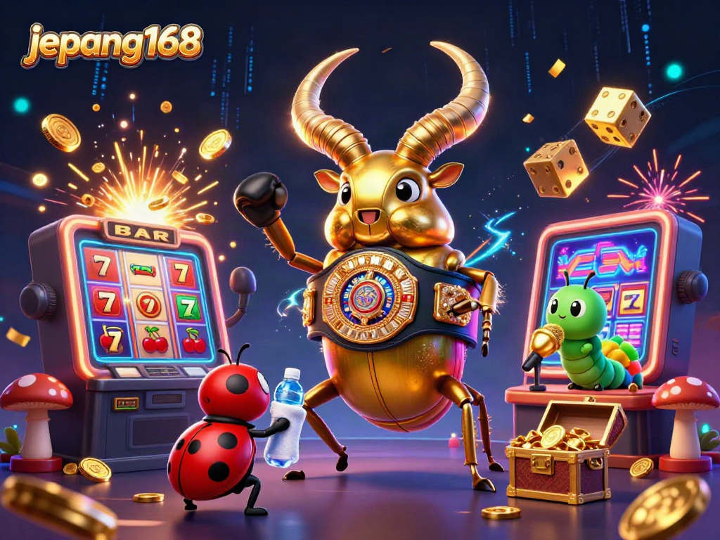 Engage with the intense gaming atmosphere at Jepang168, featuring vibrant characters and thrilling casino elements.