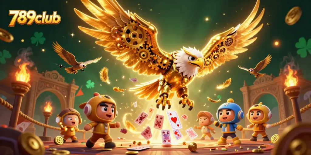 Experience thrilling moments at 789club, where golden eagles soar through vibrant cards and massive wins!