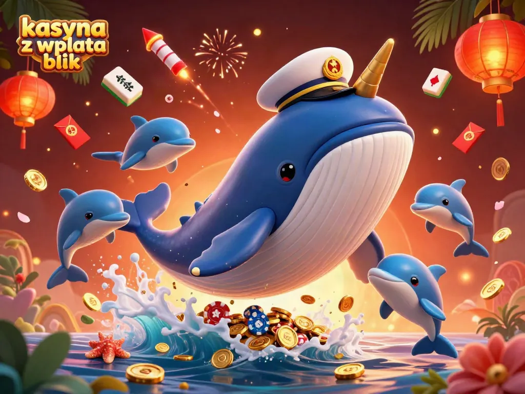 Experience the excitement of kasyna z wplata blik with lively characters and vibrant gaming elements in this illustration.